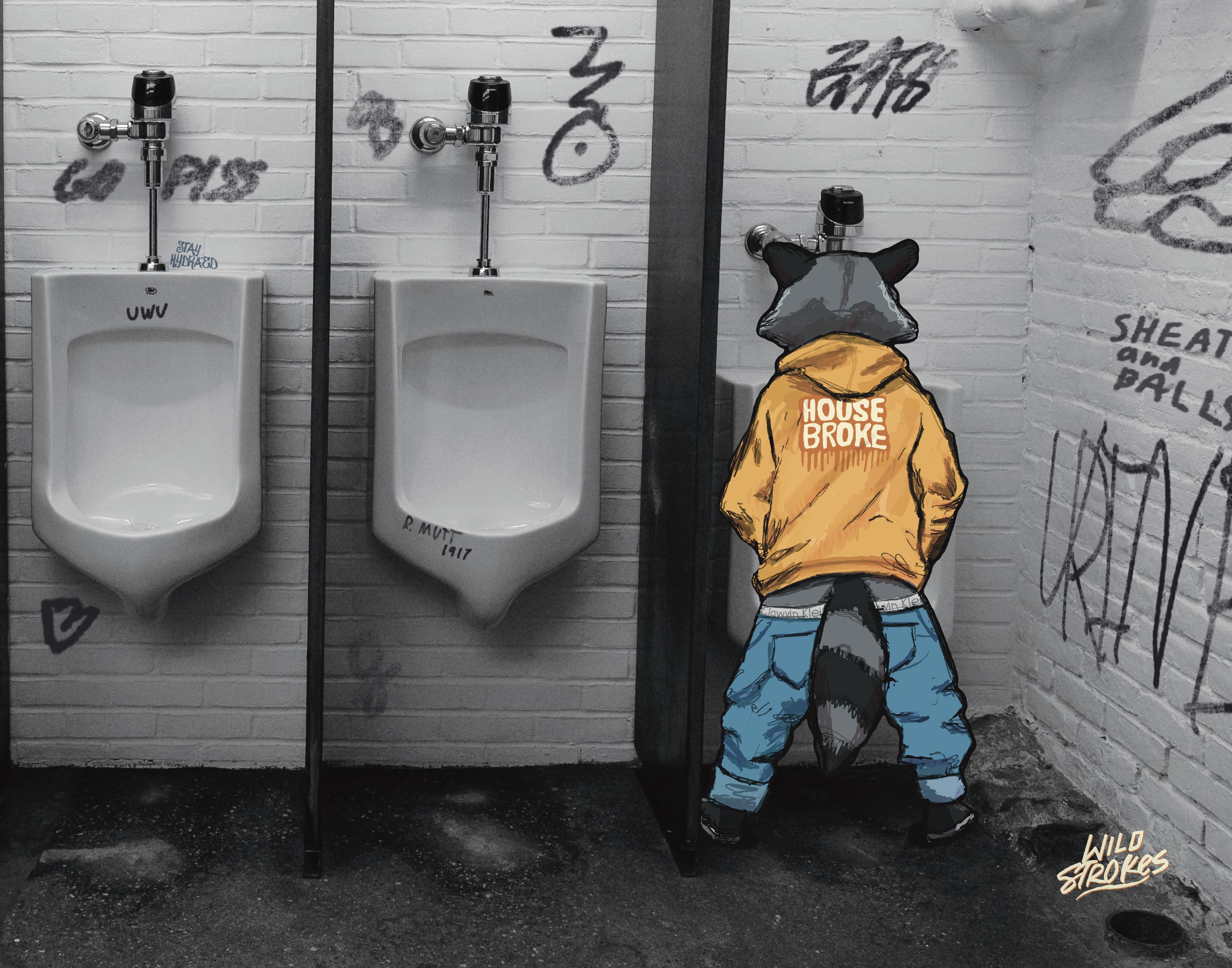 Urinal Whiz illustration